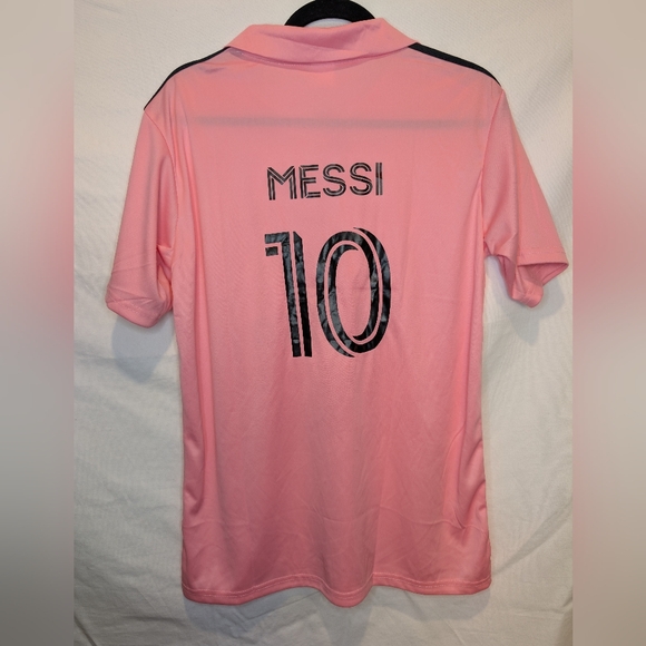 💗 Messi #10 Pink Soccer Jersey (Size M) - Picture 3 of 3